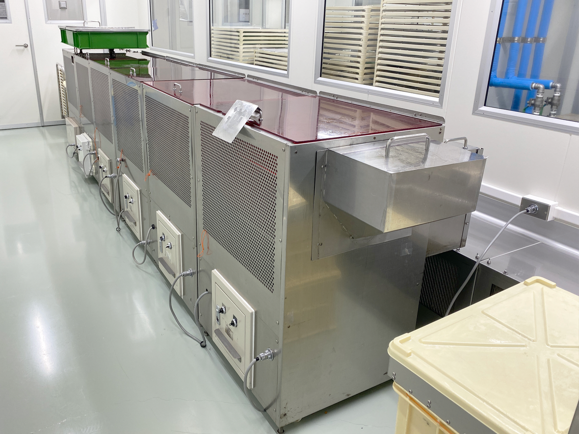 一次乾燥（タンブラー乾燥）